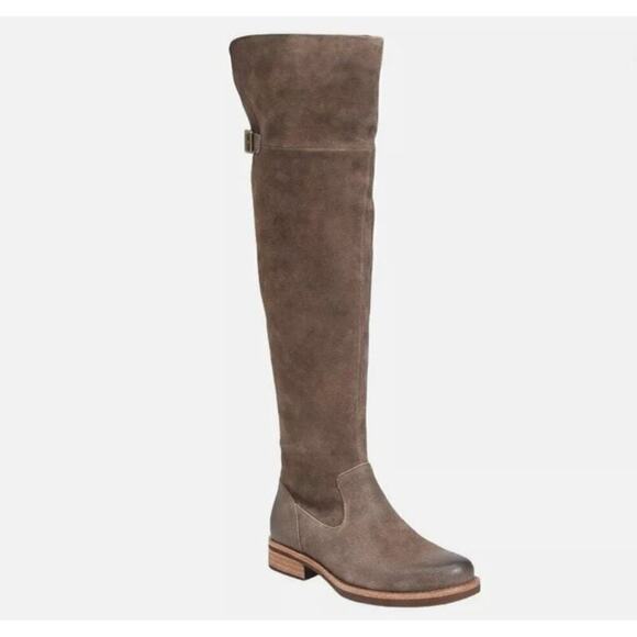 Kork-Ease Addison Over the Knee Suede Boot Taupe 8.5 M - Picture 1 of 11